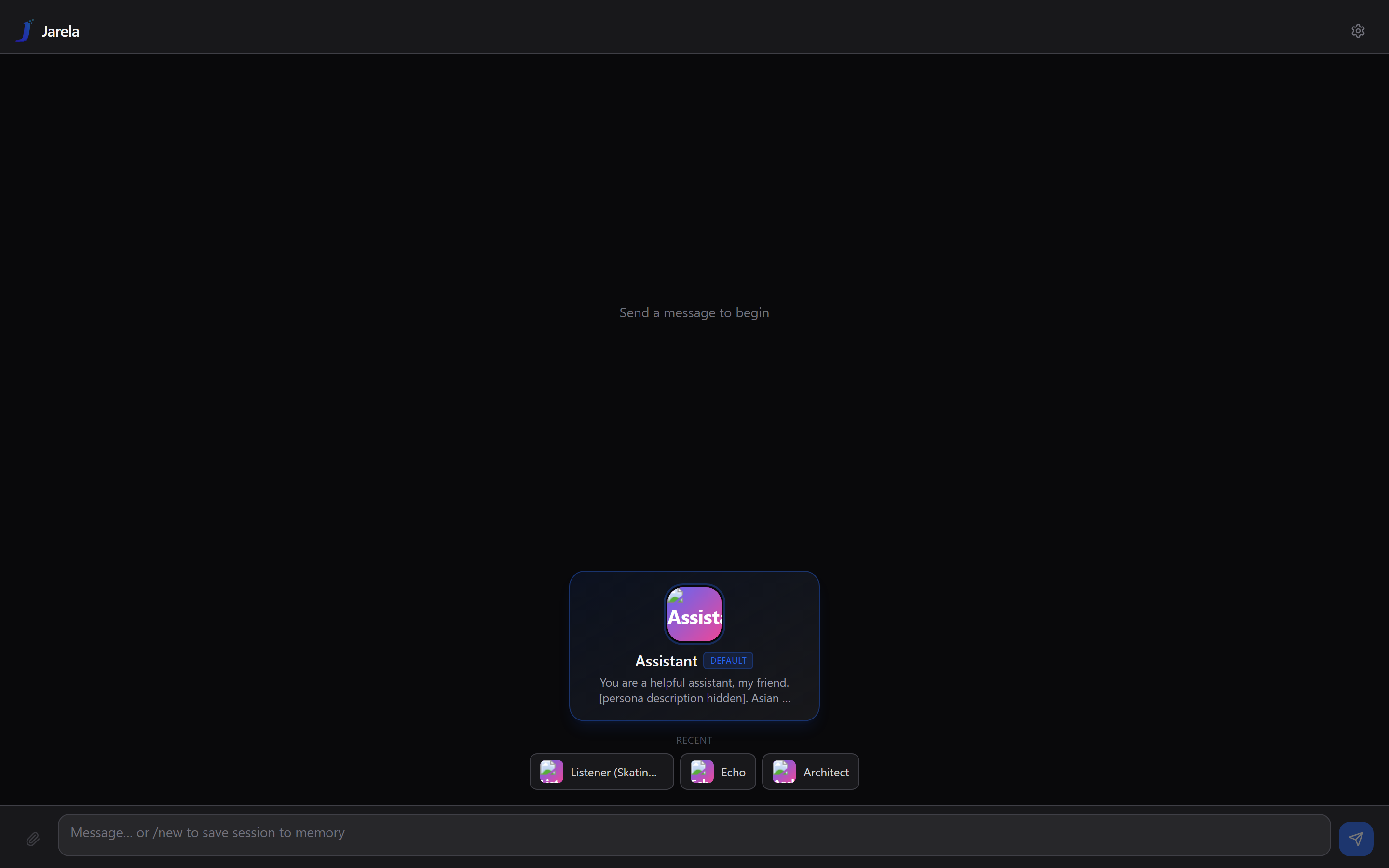 langGUI chat view streaming a reply on day 1